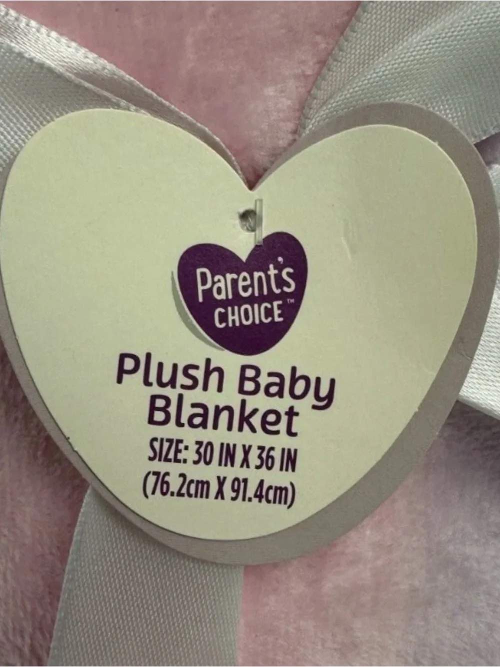 💼2️⃣ Parent's Choice Plush Baby Blanket - 30x36 Pink, Purple, Blue